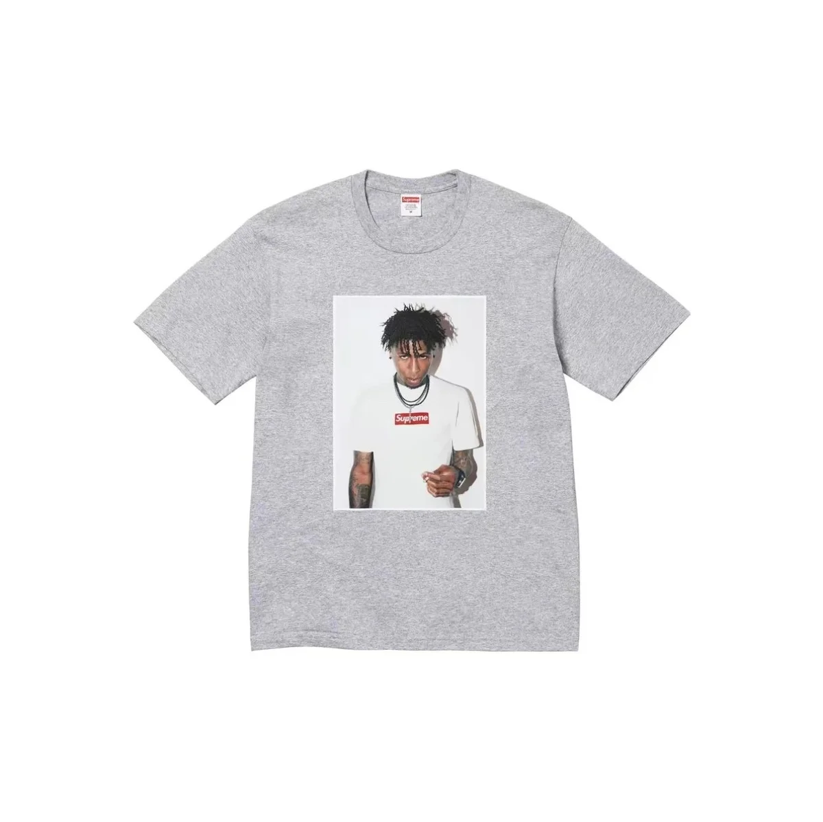 Supreme Supreme Grey Box Logo T-Shirt Grey - 1