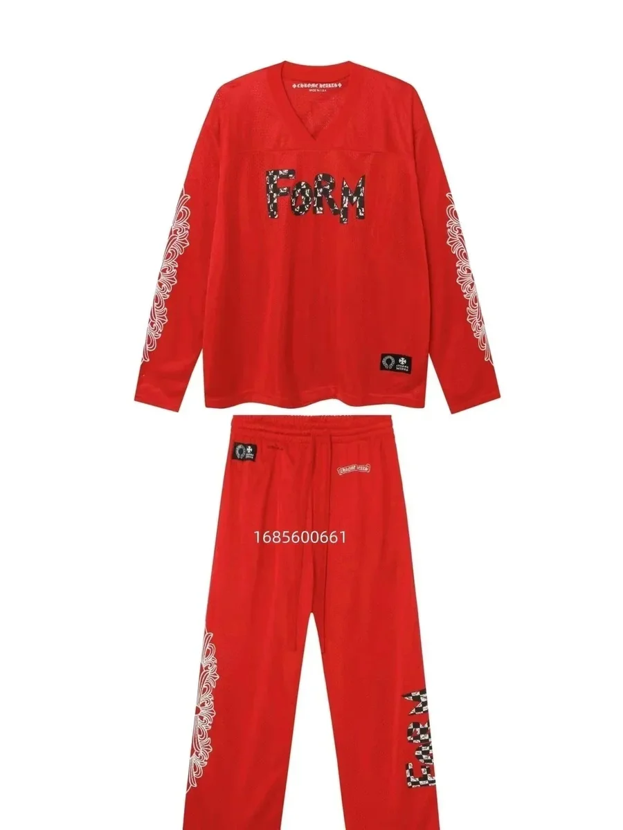 Chrome Hearts Chrome Hearts 33 Red Tracksuit Set Red