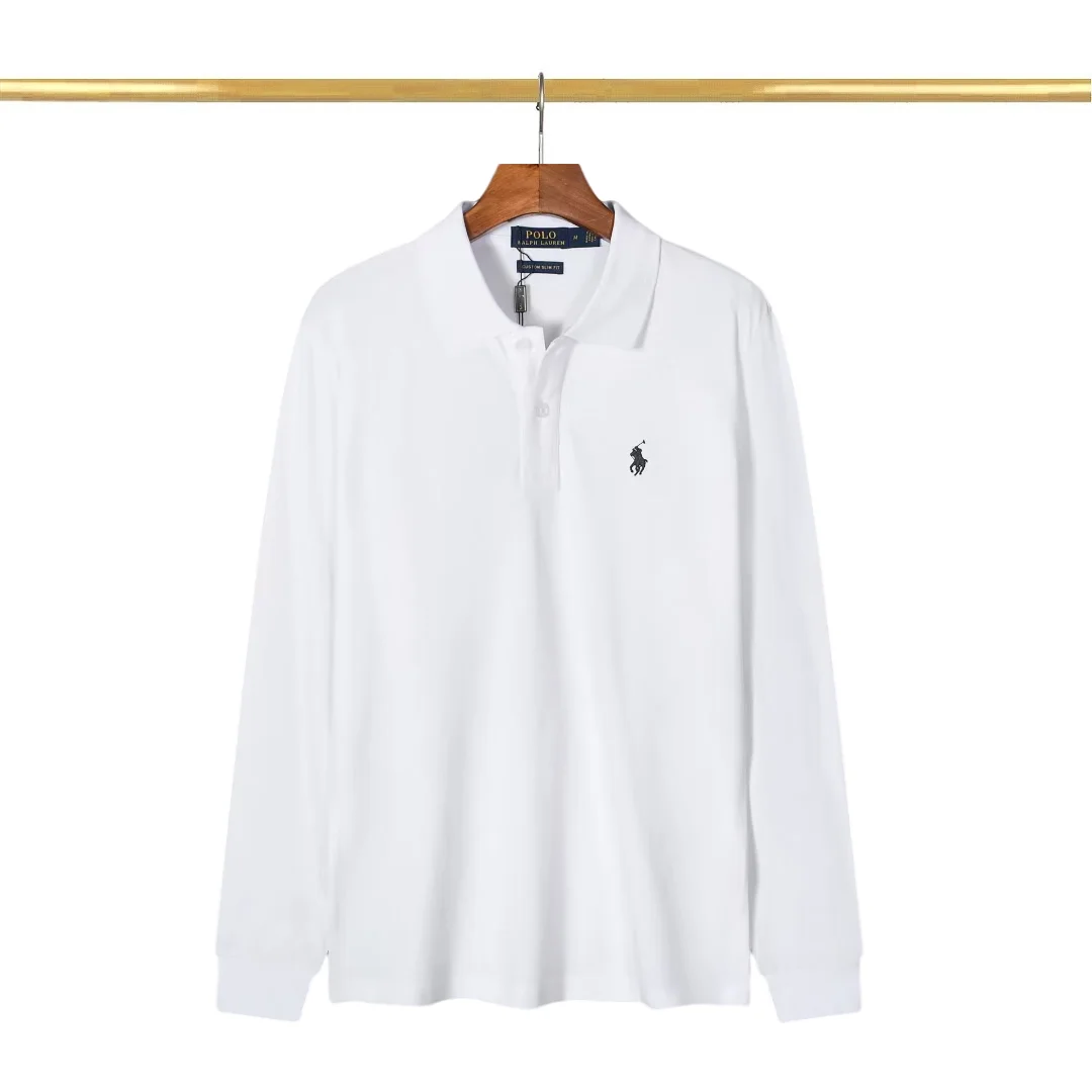 Polo Ralph Lauren Polo Ralph Lauren Big Pony White Long Sleeve Polo Shirt White - 1