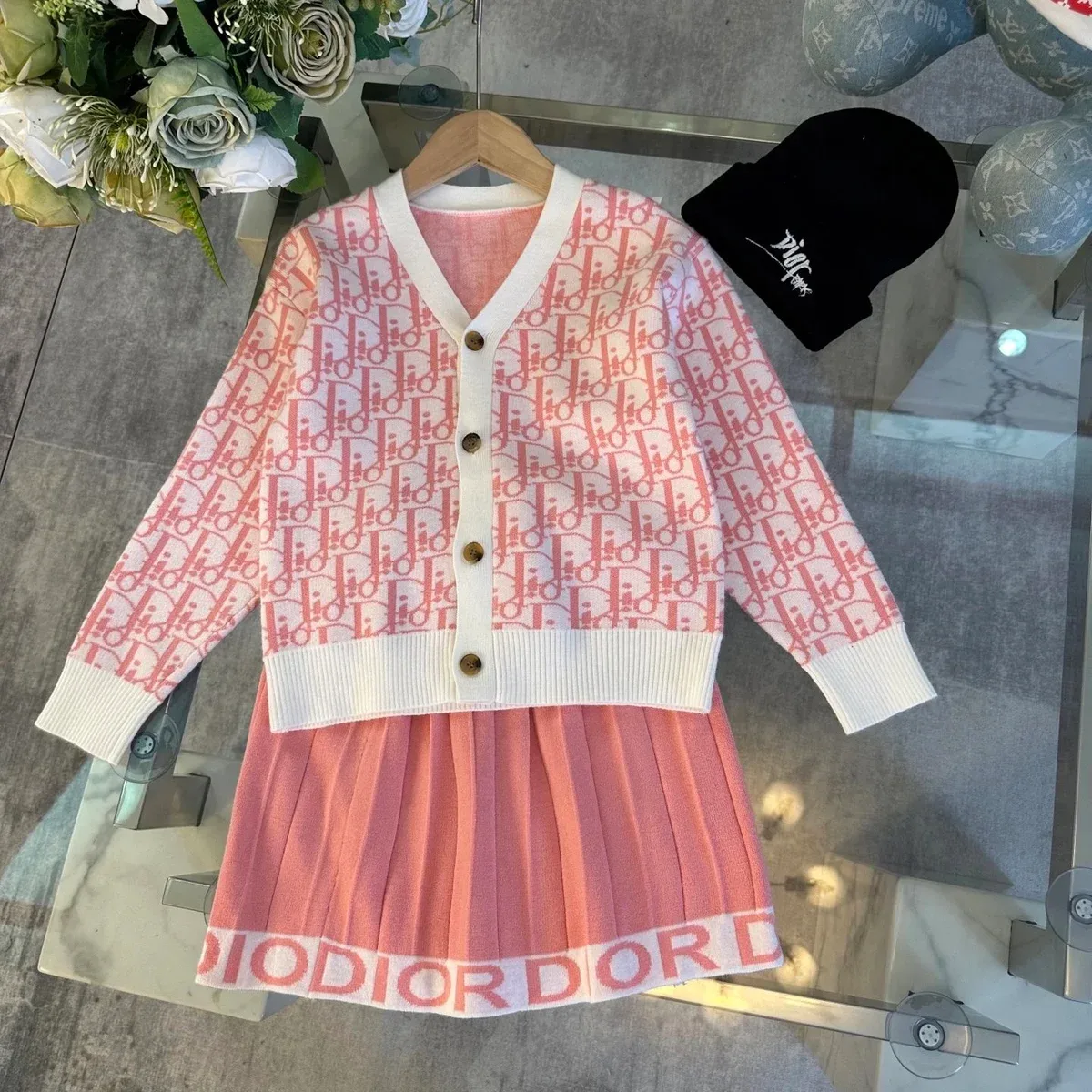 Dior Dior Dior Oblique Pink/White Co-ord Set Pink