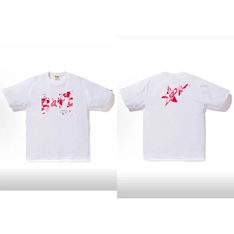 A Bathing Ape A Bathing Ape BAPE STA White Pink T-Shirt White - 1