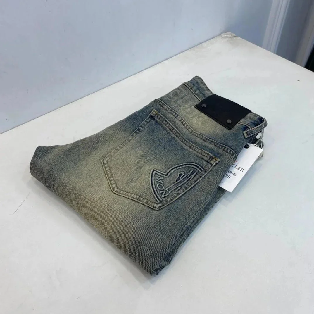 Moncler Moncler Vintage Wash Jeans Blue