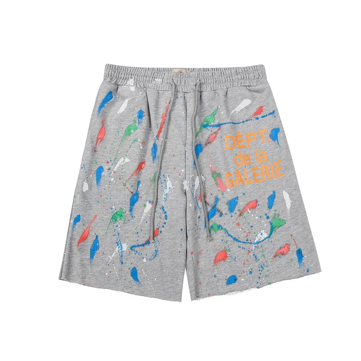 Gallery Dept. Gallery Dept Painted Grey Splatter Shorts Grey - 1
