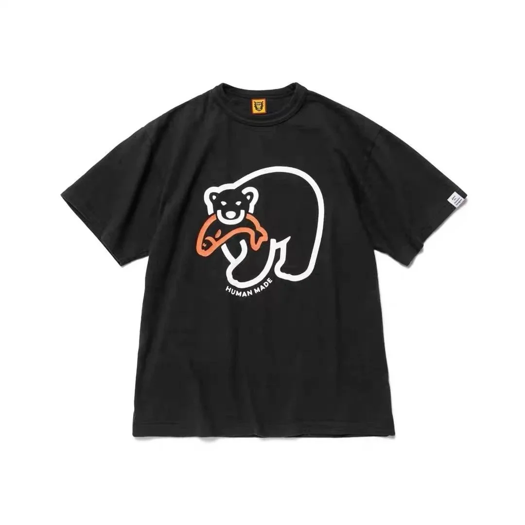 Other Human Made Bear Fish T-Shirt 3836 Black Black - 1