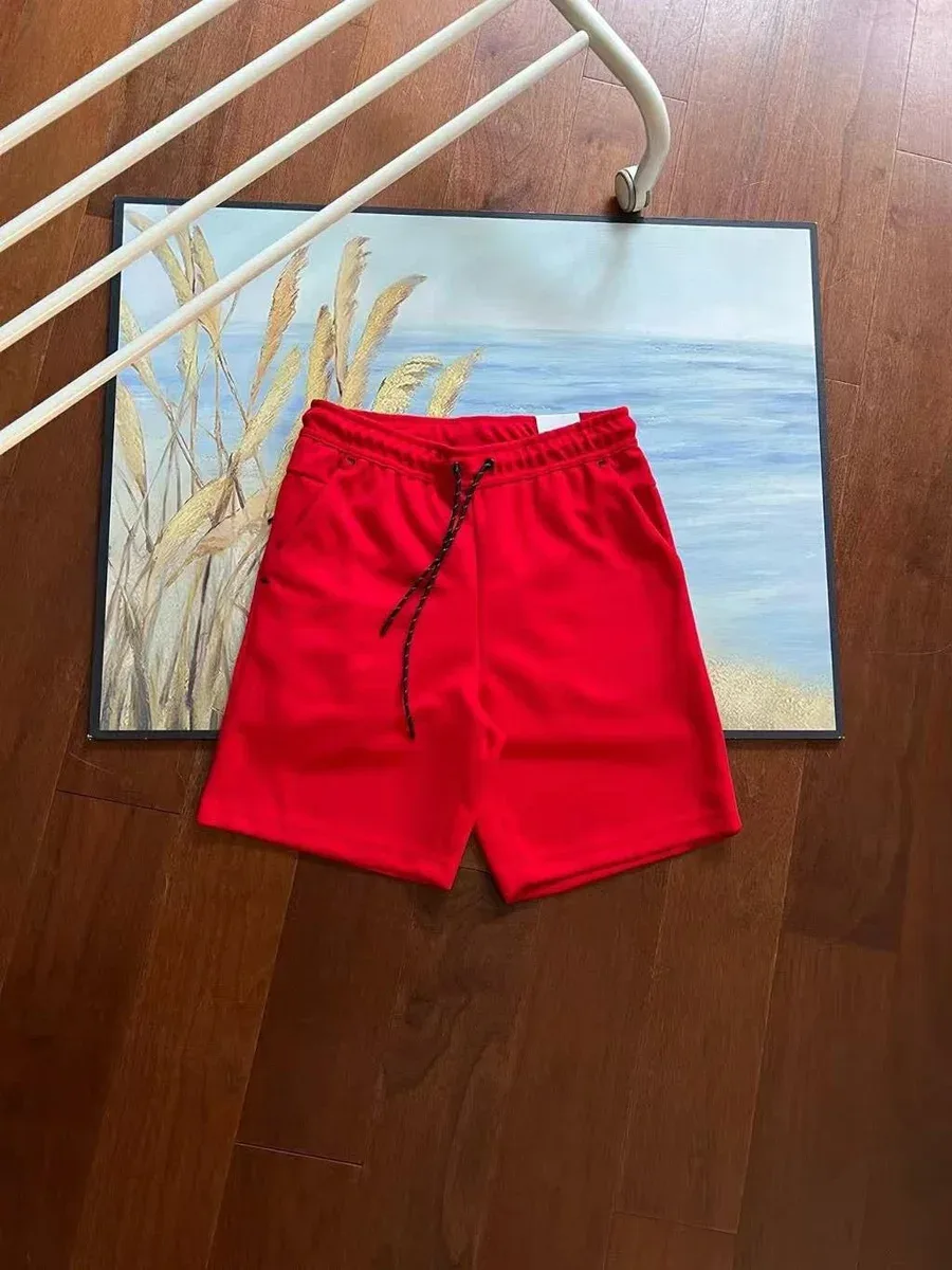 Other Red Solid Shorts Casual Red - 1