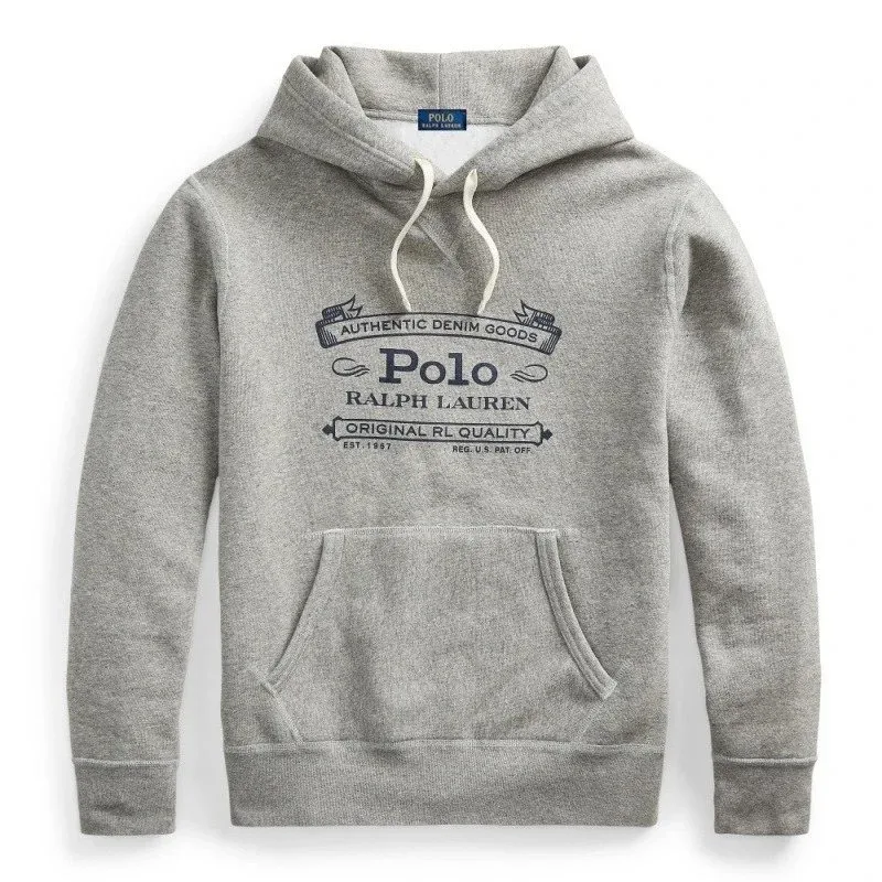 Polo Ralph Lauren Polo Ralph Lauren Grey Authentic Denim Goods Hoodie Grey - 1