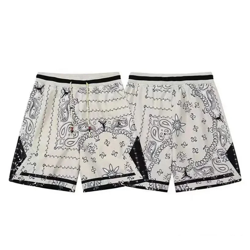 A Bathing Ape BAPE ABC Camo White/Black Bandana Shorts White - 1