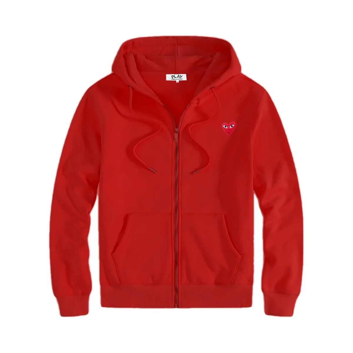 Comme des Garçons Comme des Garçons Play Zip Hoodie Red Eye Red Red - 1