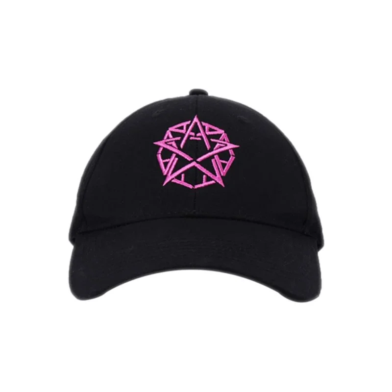 Other Black with Pink Pattern Baseball Cap Black - 1