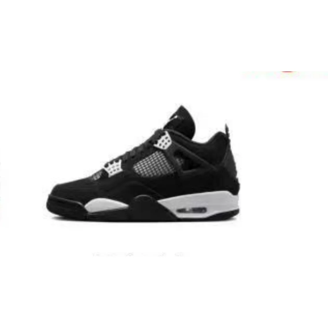 Nike Nike Air Jordan 4 Black and White Lei Gong Sneakers Black - 1
