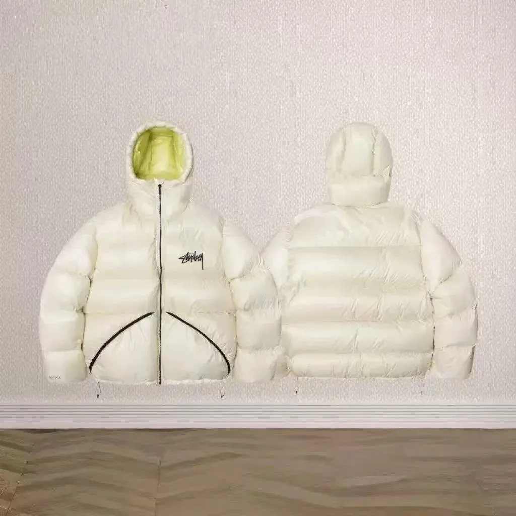 Stussy Stussy Off-White Puffer Jacket Cream - 1