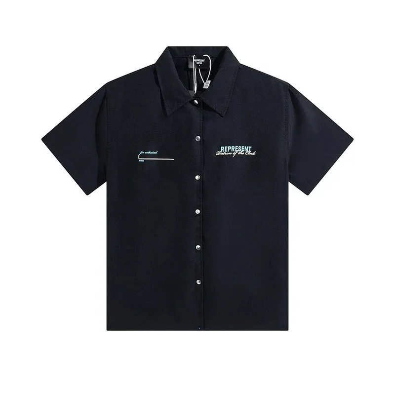 Represent Represent Thoroughbred Black Short Sleeve Shirt Black - 1