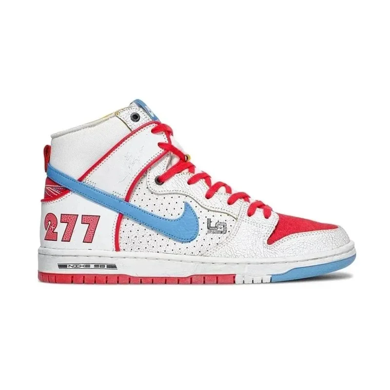 Nike Nike SB Dunk High White/Red/Blue Sneaker White