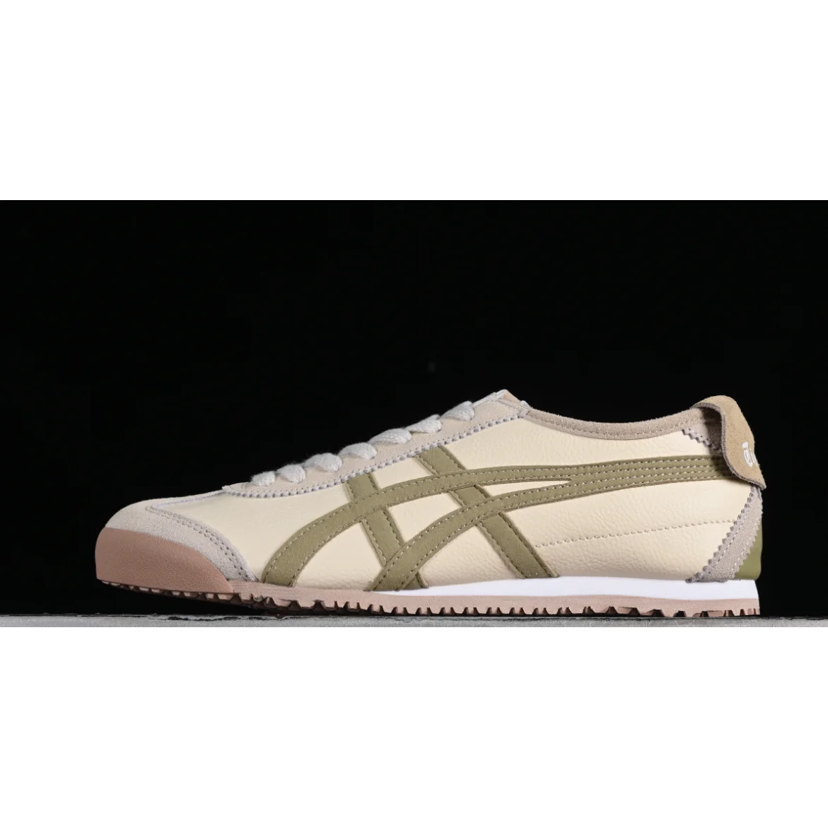 Onitsuka Tiger Onitsuka Tiger Mexico 66 Cream/Olive Sneaker Beige