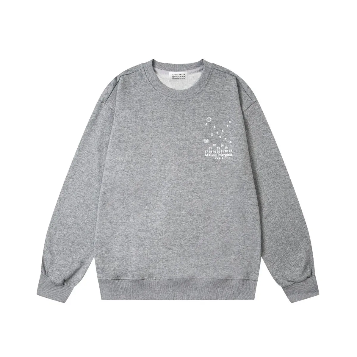 Maison Margiela Maison Margiela Grey Tabi Graphic Sweatshirt Grey - 1