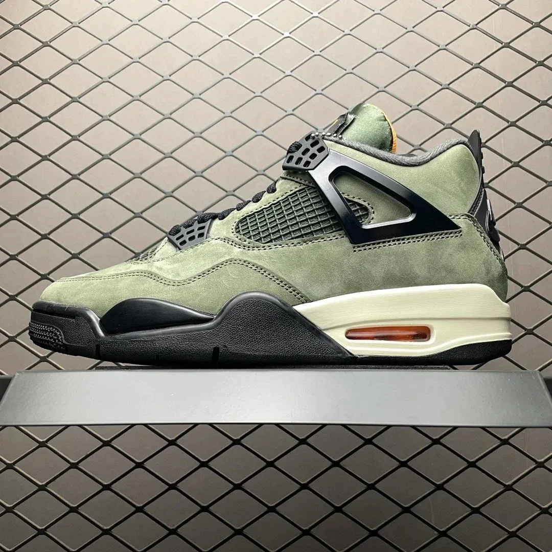 Nike Nike Air Jordan 4 Military Green Sneakers Green - 1