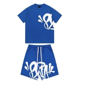 Revenge Revenge Deep Blue Short Sleeve Co-ord Set Navy