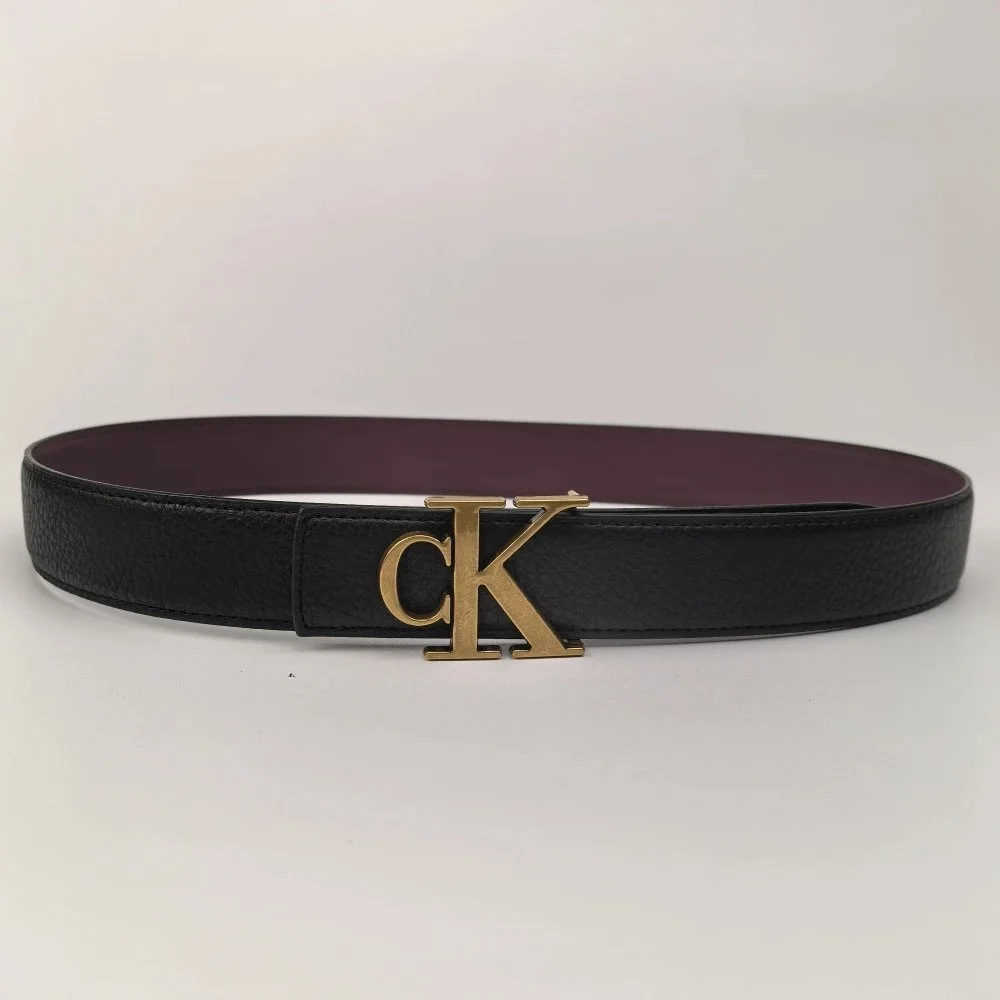 Calvin Klein Calvin Klein CK Monogram Belt Black/Gold Black - 1