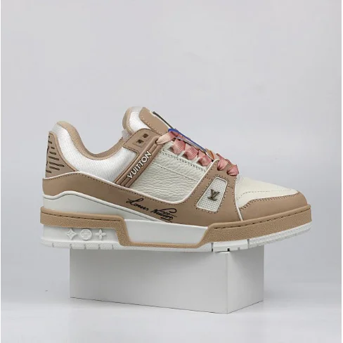 Louis Vuitton Louis Vuitton LV Trainer Beige/White Sneakers Beige