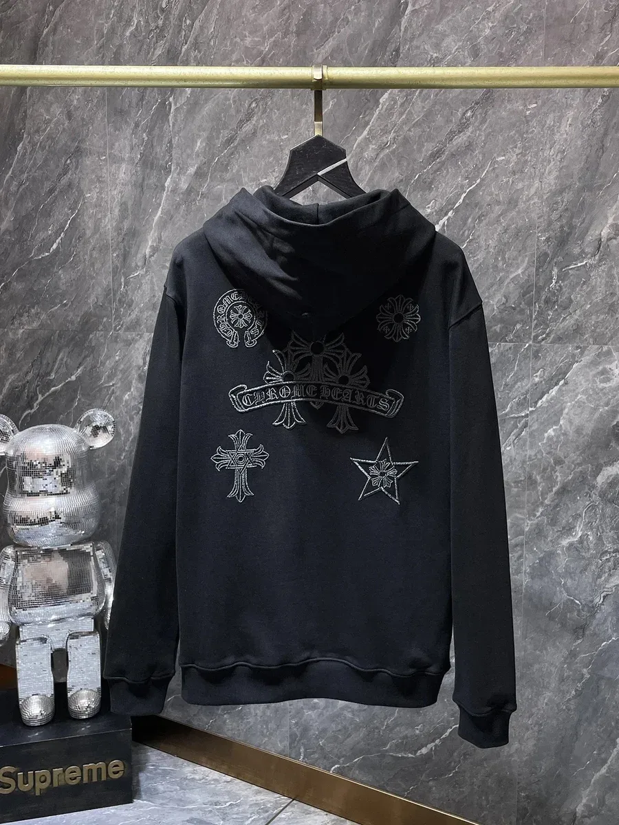Chrome Hearts Chrome Hearts CH Cross Black Hoodie Black