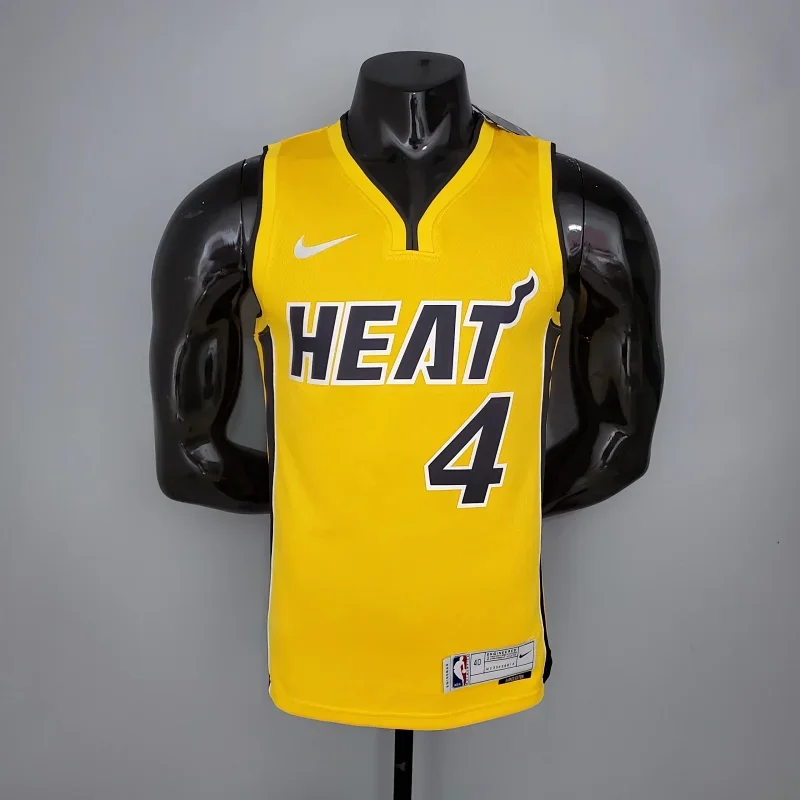 Nike Nike Heat #4 NBA Jersey Yellow Yellow
