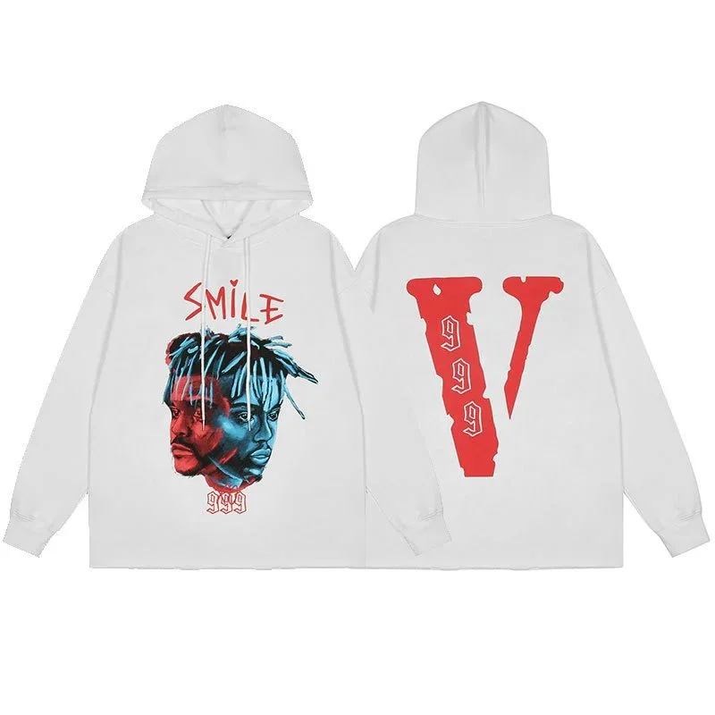VLONE VLONE 999 Smile Graphic Hoodie White White