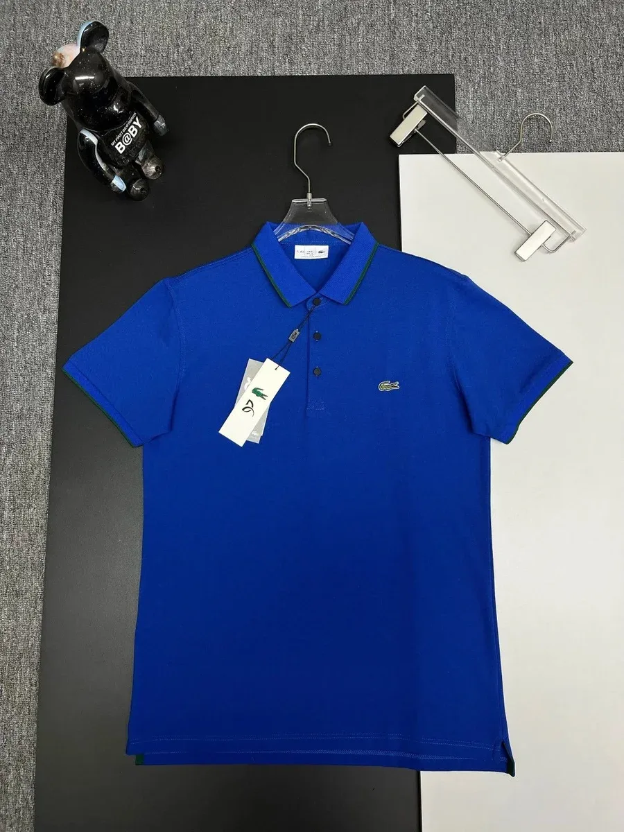 Lacoste Lacoste Blue Crocodile Polo Shirt Blue - 1