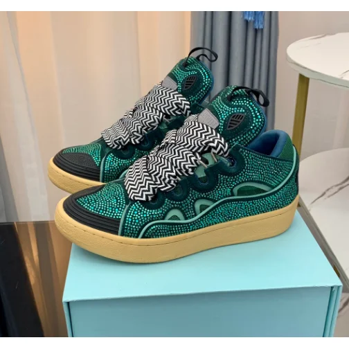 Maison Mihara Yasuhiro Maison Mihara Yasuhiro MMY Blakey Green Crystal Sneakers Green - 1