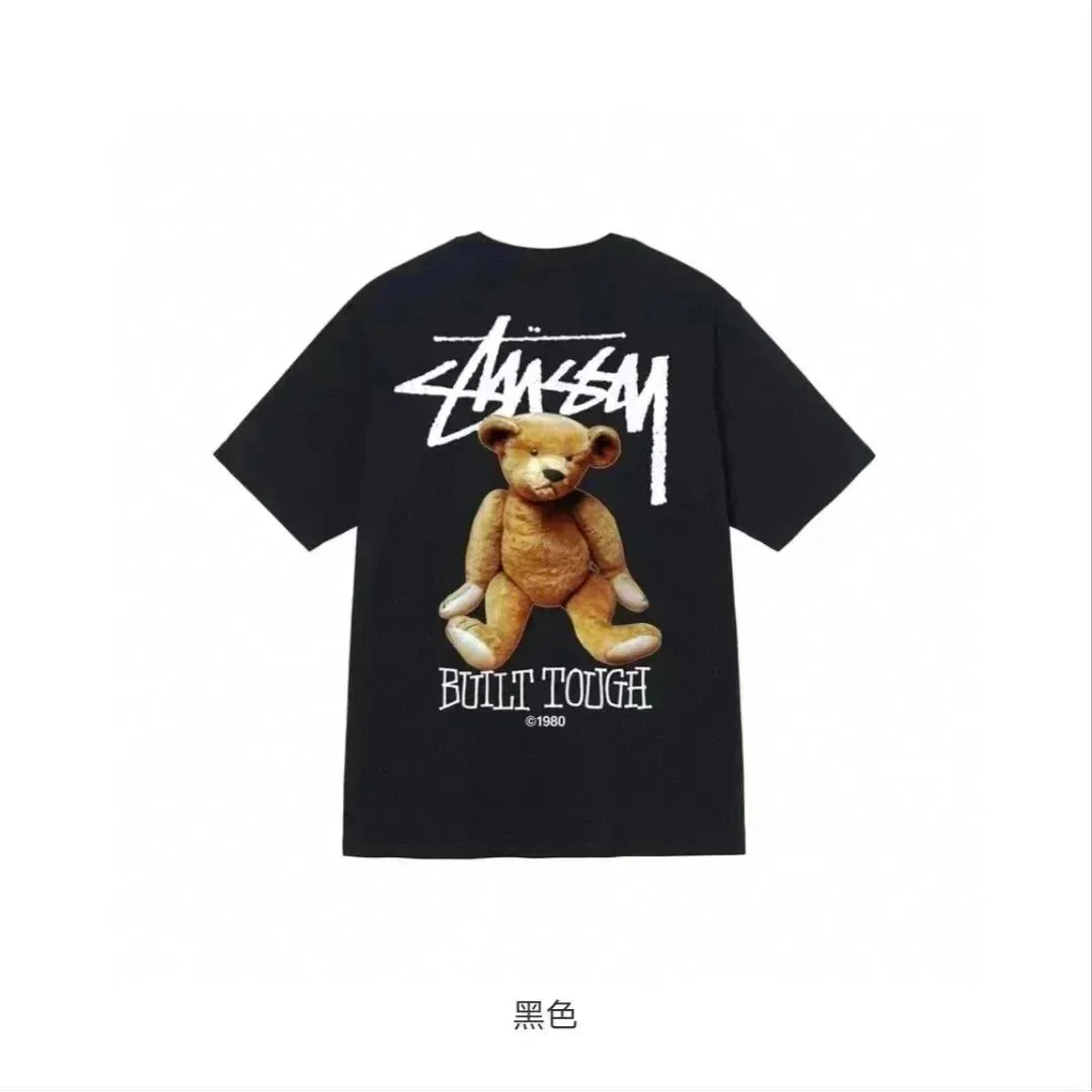 Stussy Stussy Built Tough Bear Black T-Shirt Black - 1