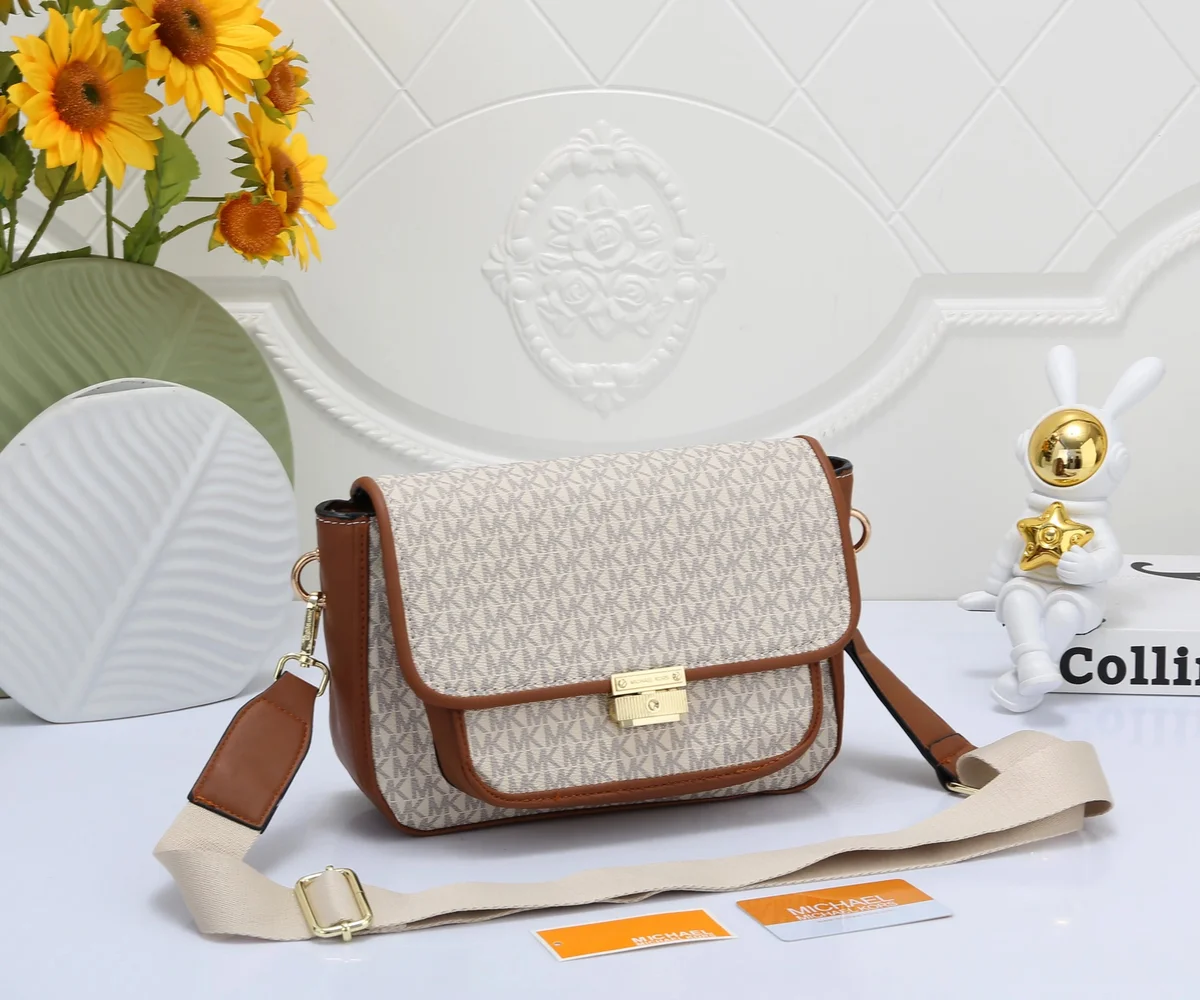 Michael Kors Michael Kors MK Monogram Beige Crossbody Bag Beige