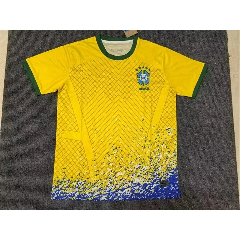 Adidas Adidas Brazil Yellow Grid Special Edition Jersey Yellow - 1