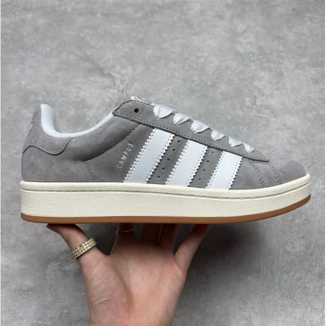 Adidas Adidas Campus Grey White Gum Sneakers Grey