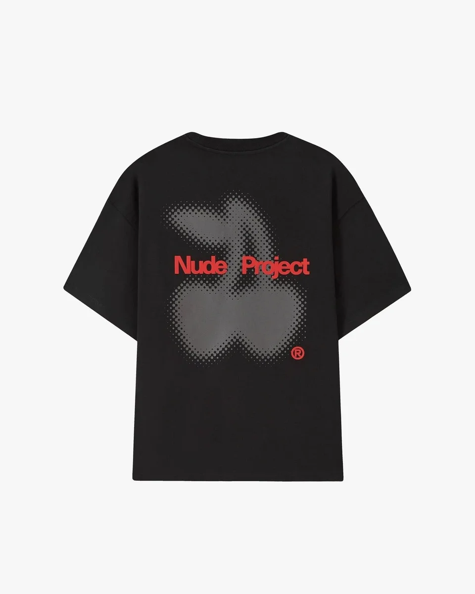 Other Nude Project Black Halftone Logo T-Shirt Black - 1