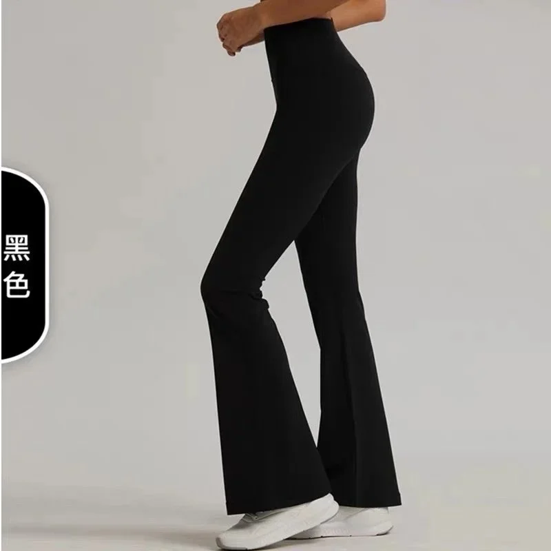 Other Black Flare Pants Casual Bottoms Black - 1