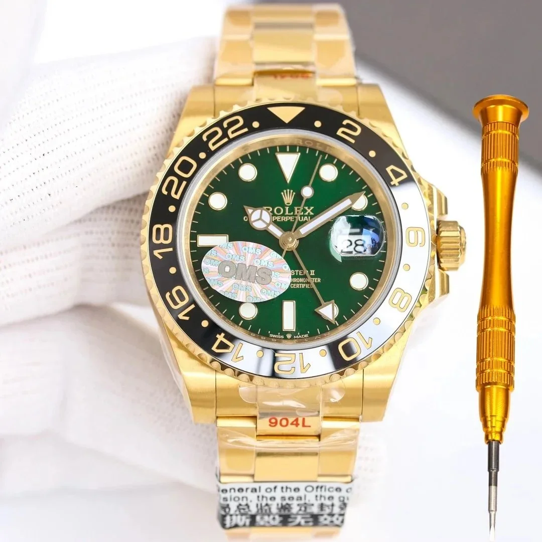 Rolex Rolex Submariner Green and Gold Watch Green