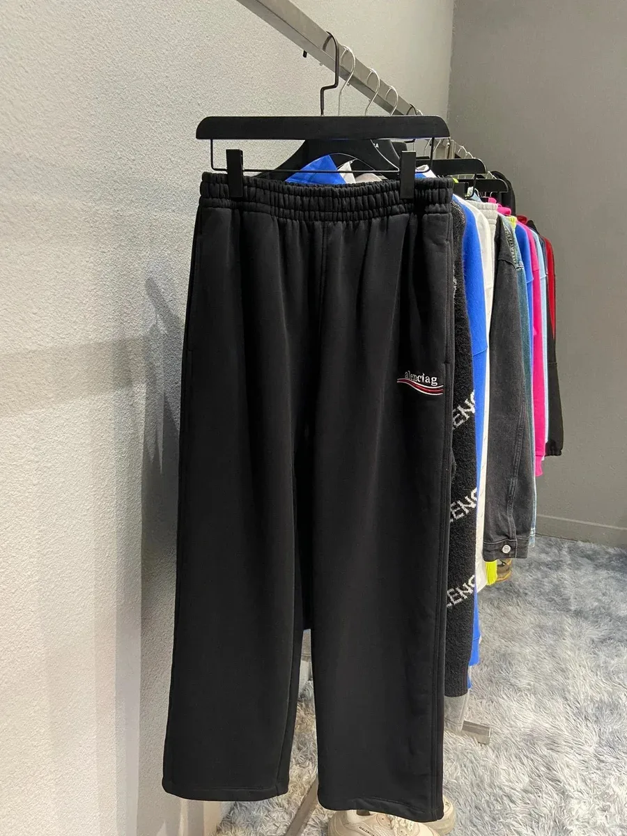 Balenciaga Balenciaga Track Black Print Trousers Black