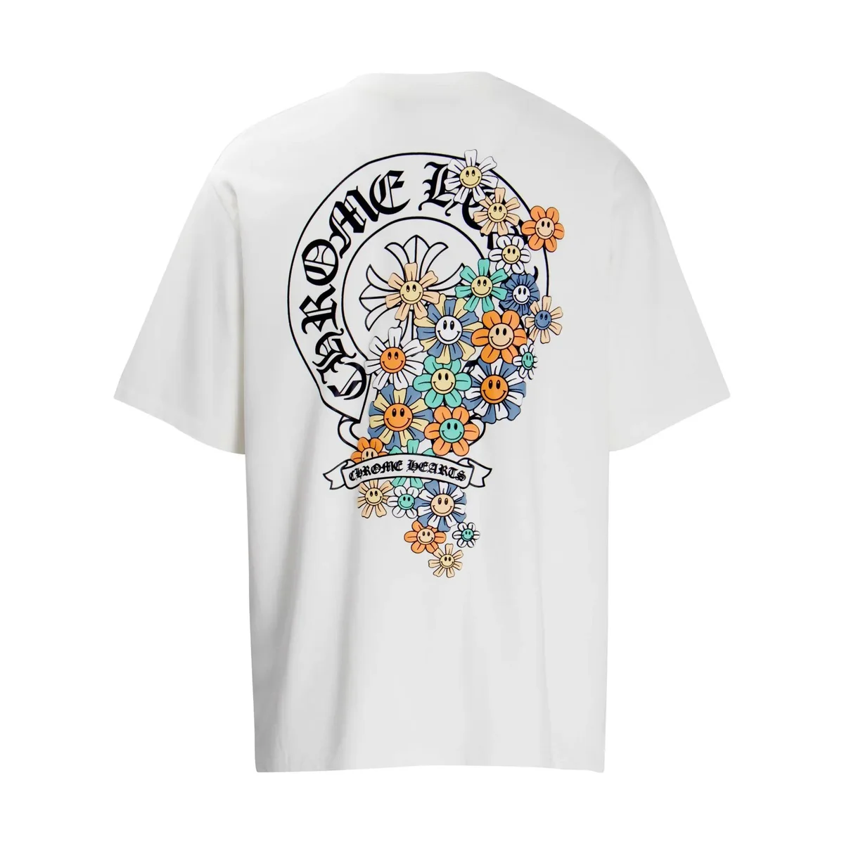 Chrome Hearts Chrome Hearts White Smiley Flower T-Shirt White - 1