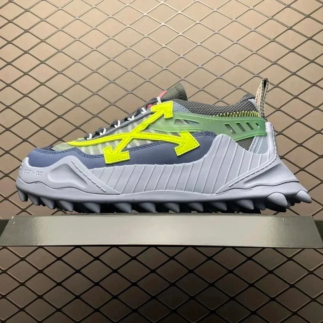 Off-White Off-White OW100 Shooter Yellow Blue Sneakers Blue - 1