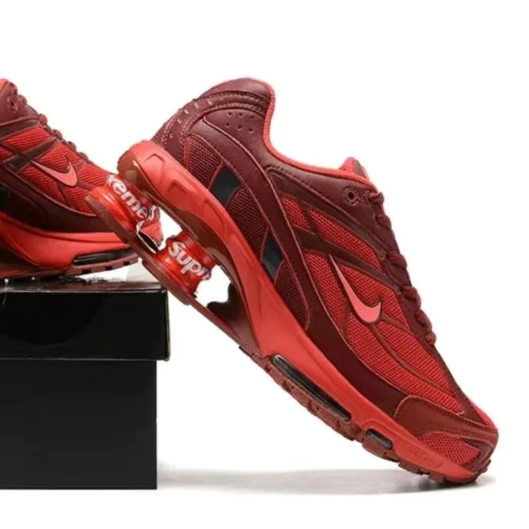 Nike Nike x Supreme Shox Burgundy Running Sneakers Red