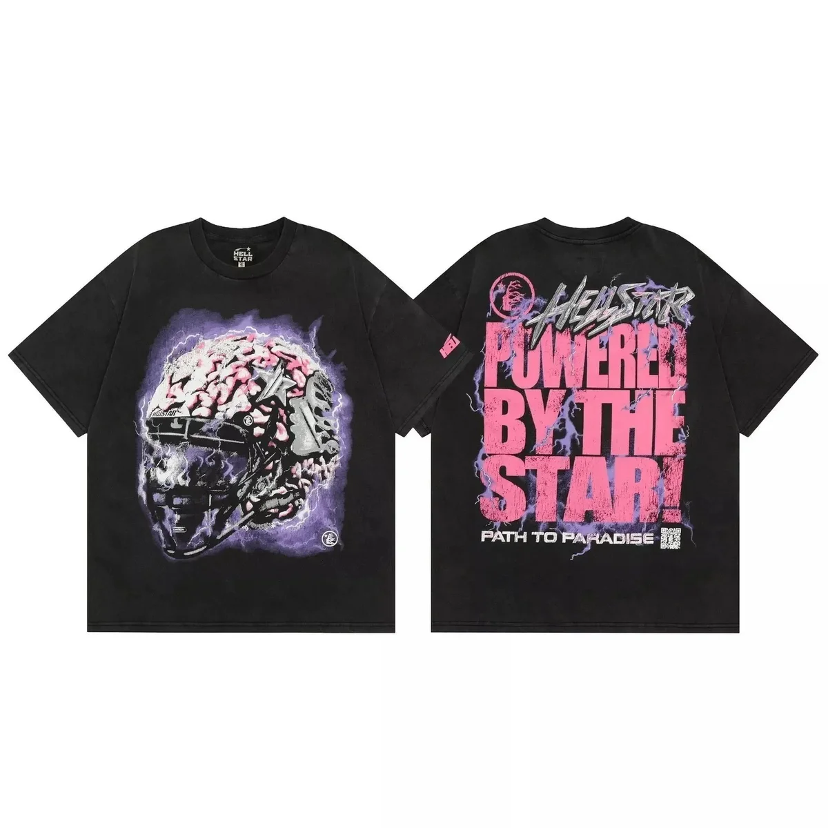 Hellstar Hellstar 'Powered by the Star' Graphic T-Shirt Black Black - 1