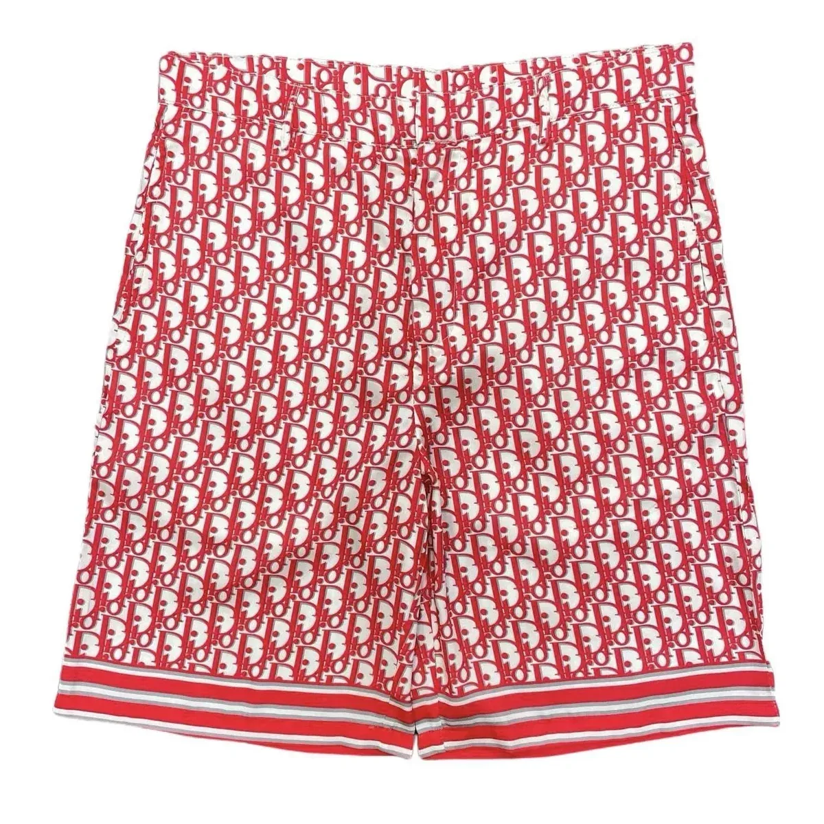 Dior Dior Dior Oblique Red/White Shorts Multicolor