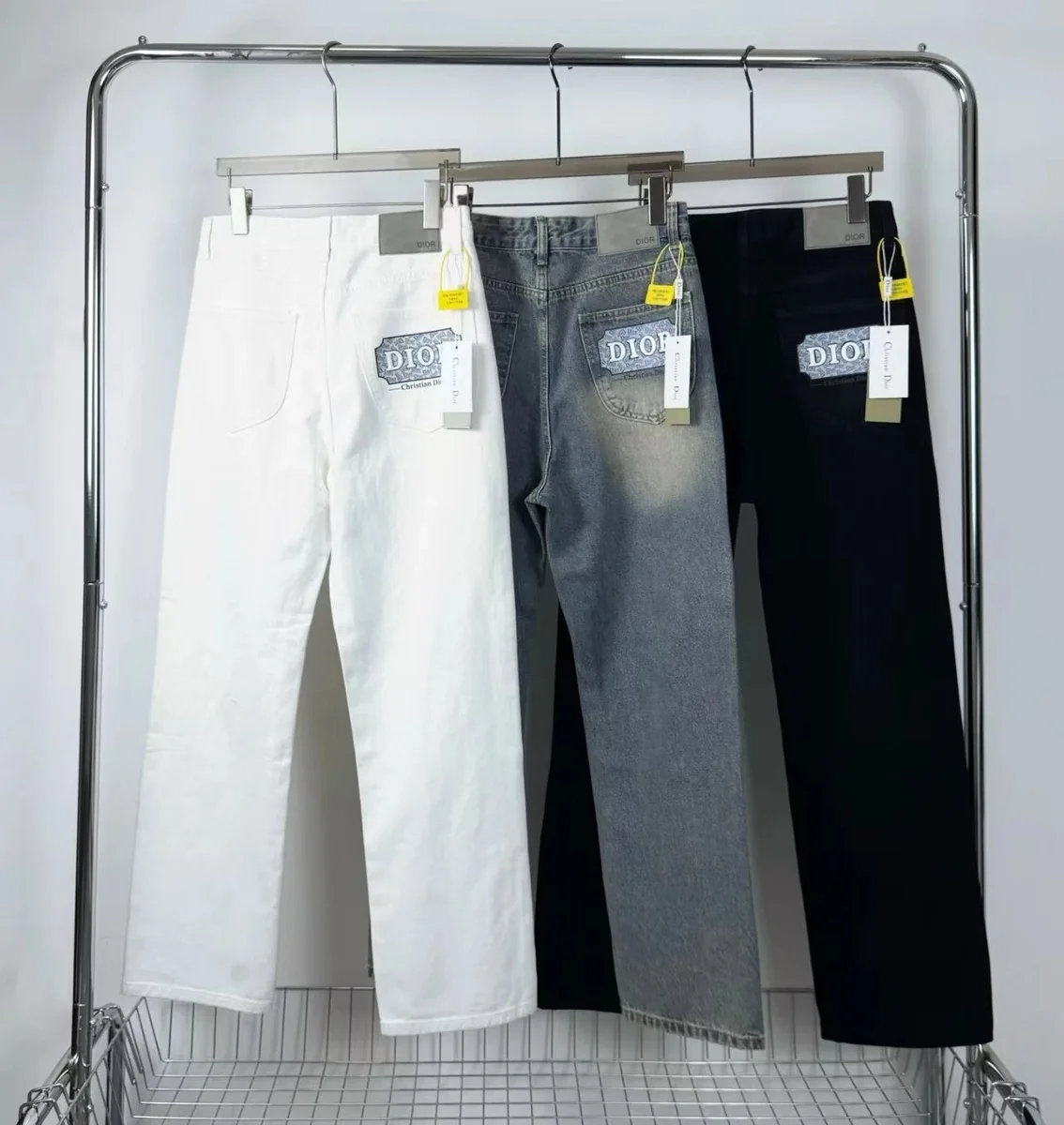 Dior Christian Dior Denim Blue Straight Leg Jeans Blue