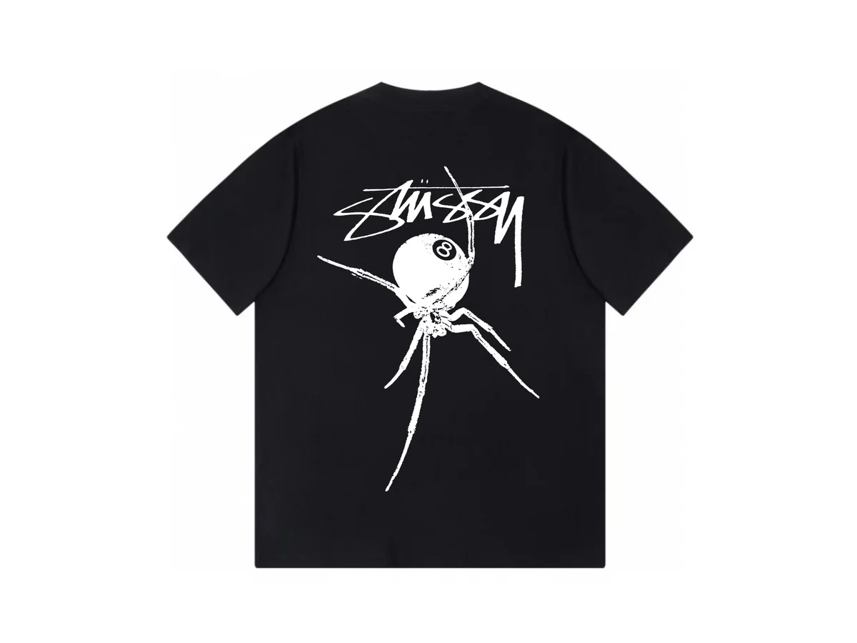 Stussy Stussy Spider 8-Ball T-Shirt Black Black - 1