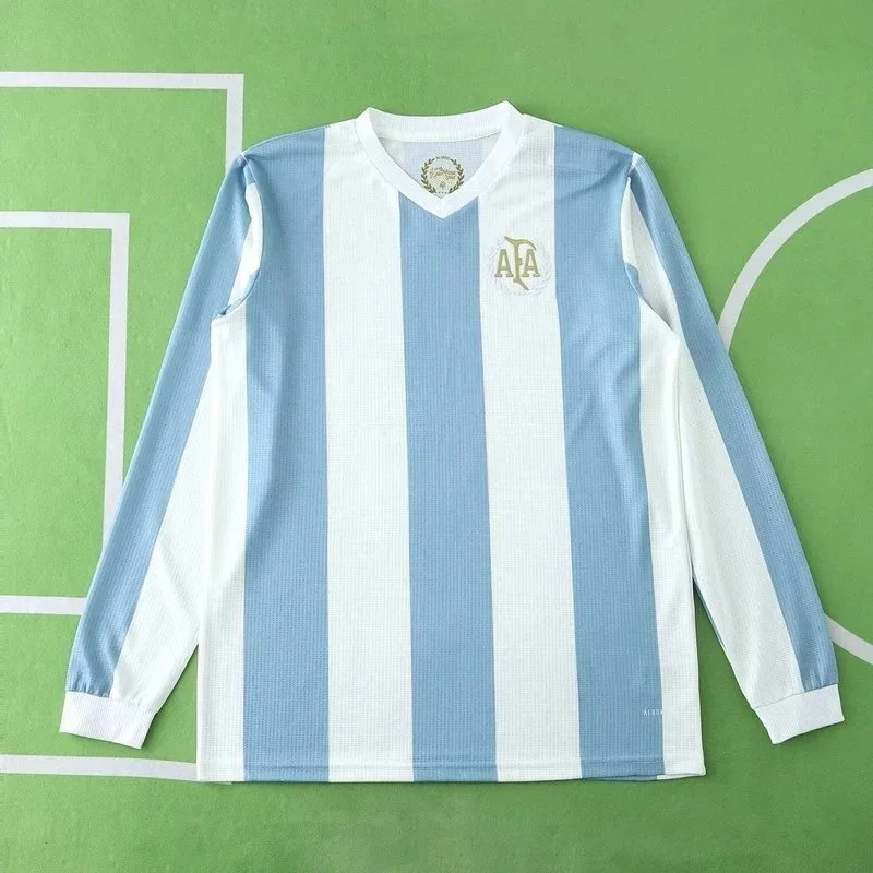Other Argentina National Team Jersey Light Blue/White Long Sleeve Blue - 1