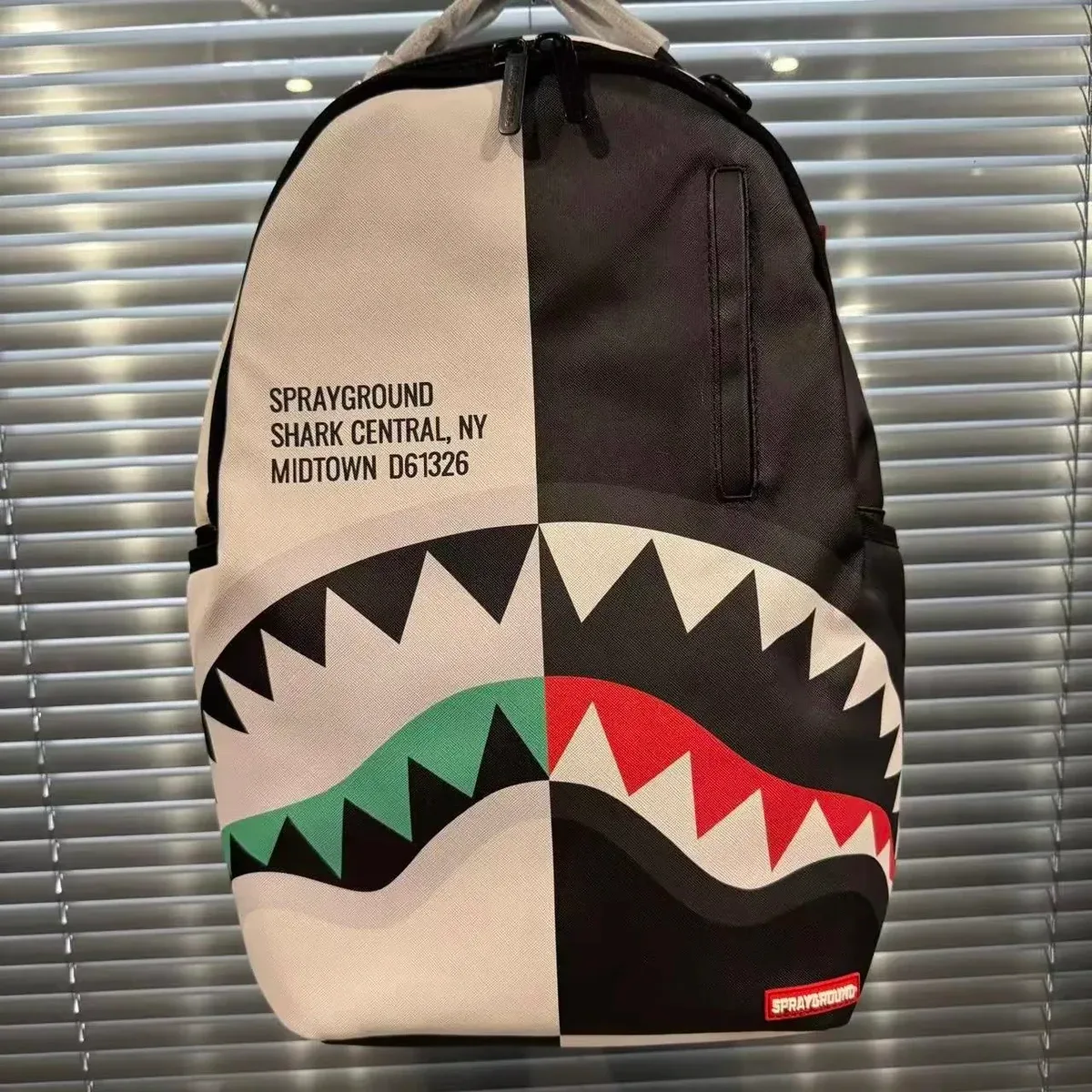 Sprayground Sprayground Shark Central Backpack Black/White Black - 1