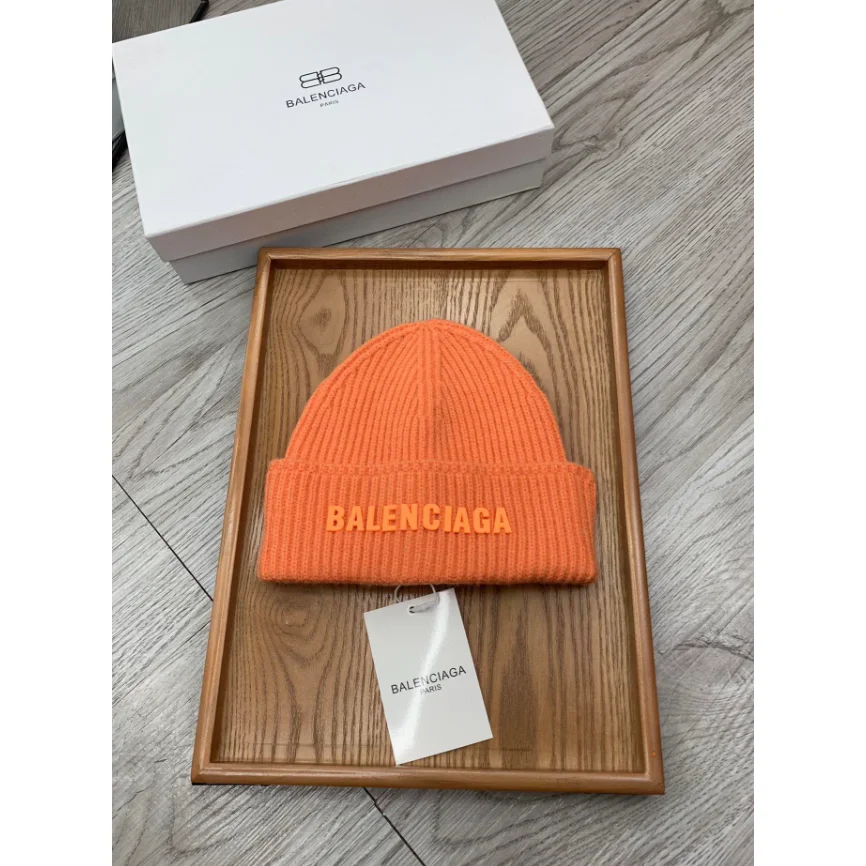 Balenciaga Balenciaga A-6 Orange Knit Beanie Orange