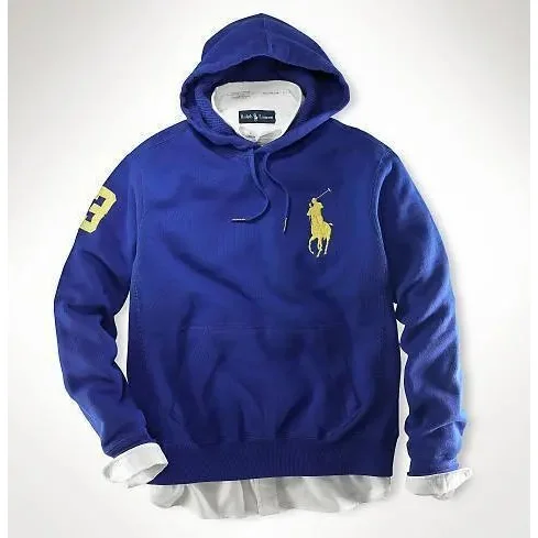 Polo Ralph Lauren Polo Ralph Lauren Royal Blue Polo Pony Hoodie Blue - 1