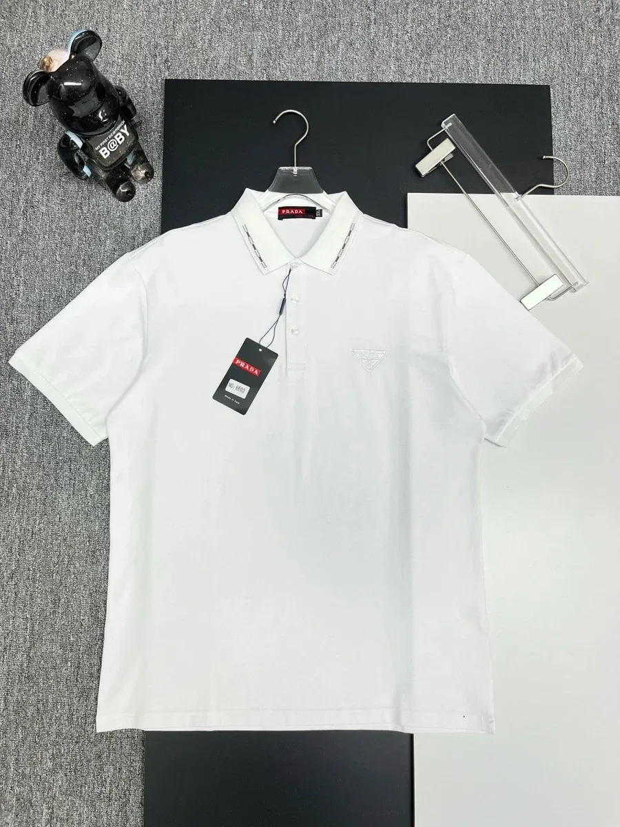 Prada Prada White Logo Polo Shirt White - 1