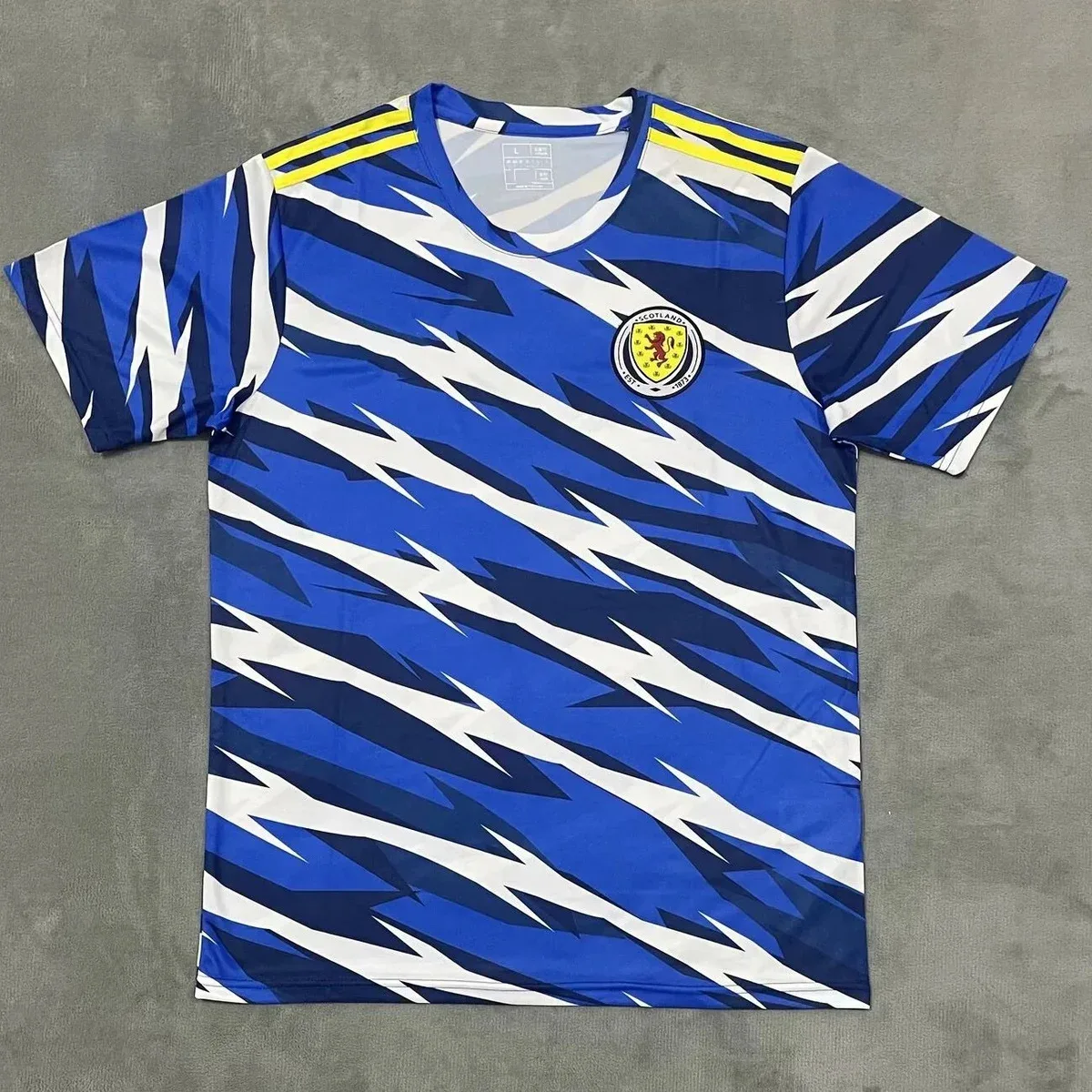 Adidas Adidas Scotland Jersey Blue/White Sporty T-Shirt Blue - 1