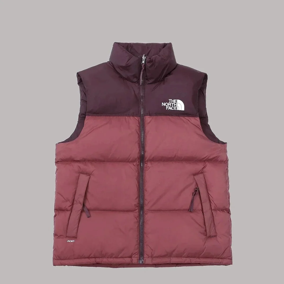 The North Face The North Face Nuptse TNF070 Burgundy Puffer Vest Red - 1